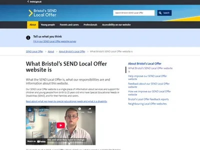 What Bristol’s SEND Local Offer website is - Bristol's SEND Local Offer - bristol.gov.uk